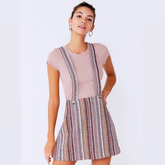Urban Outfitters Dresses & Skirts - Urban Outfitters geo striped overall skirt UO